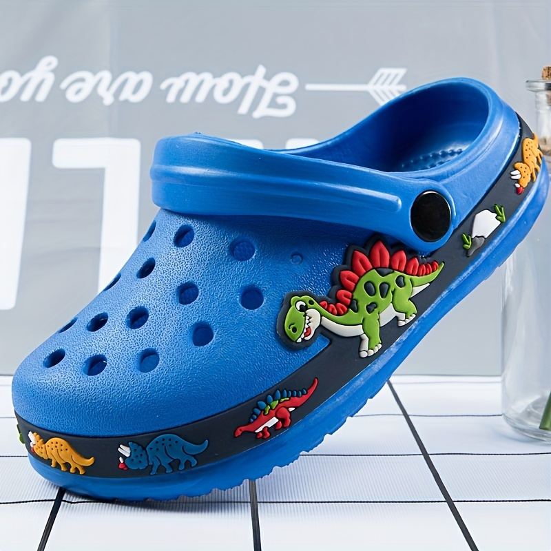 Boys Girls Clogs Garden Shoes With Cartoon Charms, Comfortable Lightweight Hollow Out Non-slip Beach Shoes
Boys Girls Clogs Garden Shoes With Cartoon Charms, Comfortable Lightweight Hollow Out Non-slip Beach Shoes