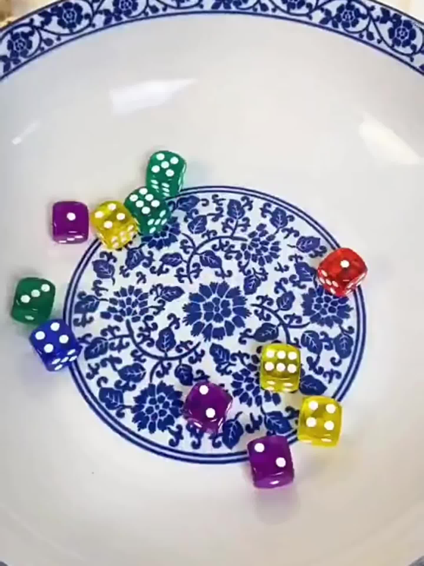 50pcs Vibrant Mini Acrylic Dice Set