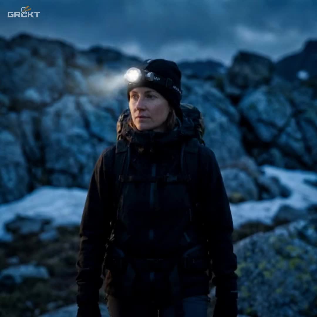 Super Bright Rechargeable Head Torch with 8 Lighting Modes