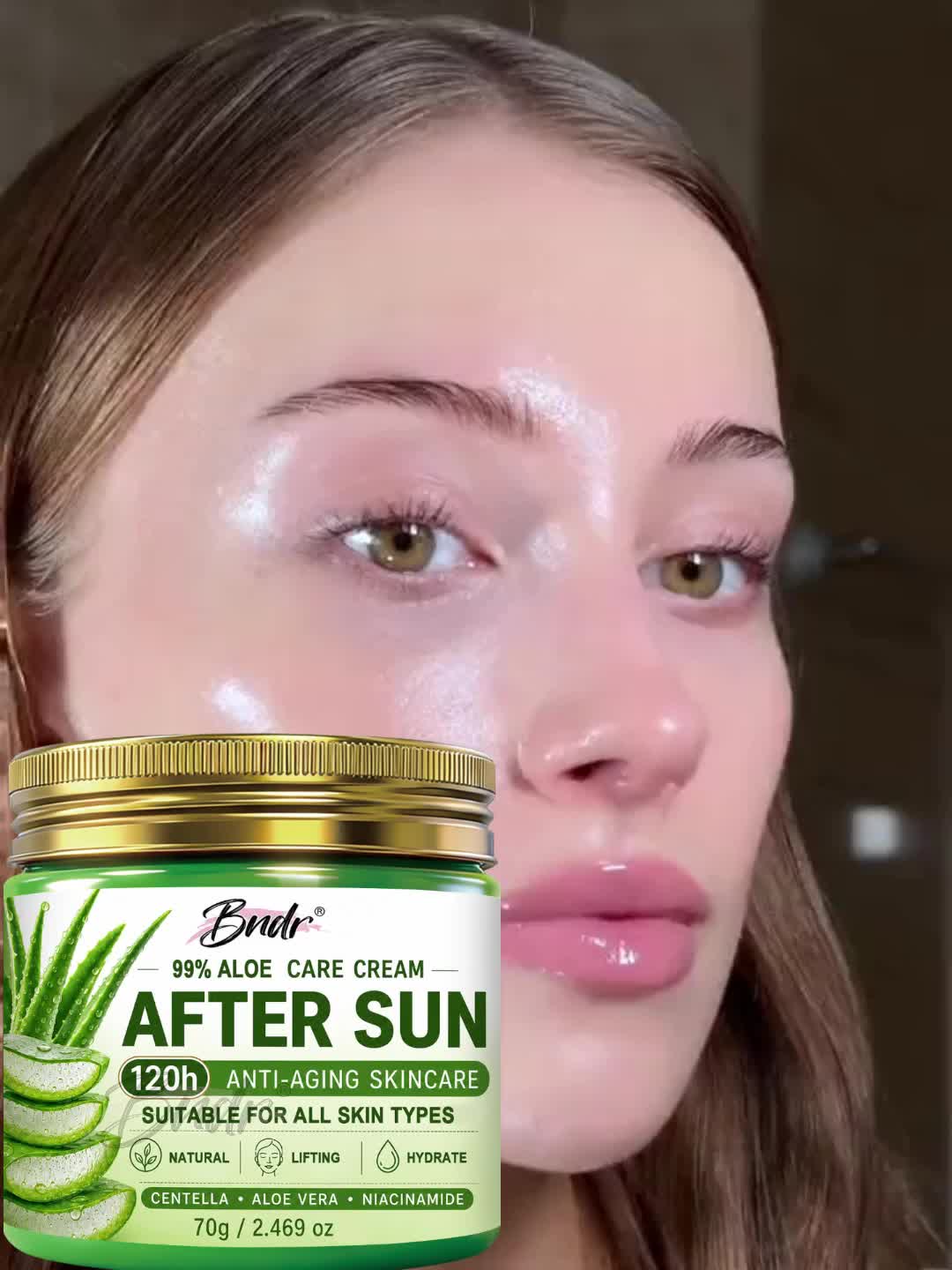 Moisturizing Face Cream with Aloe Vera for Adults