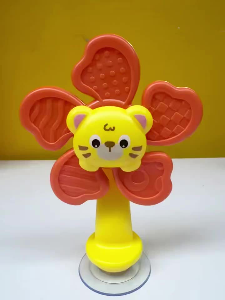 Baby Suction Cup Windmill Toy for Sensory Development