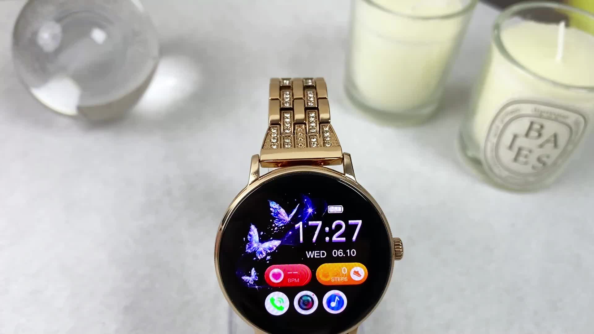 Elegant Women's Smartwatch with AMOLED Screen