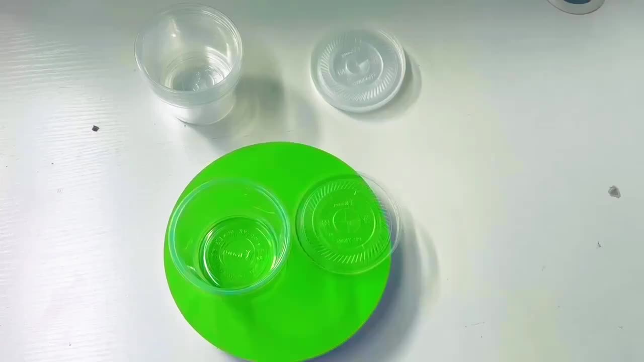 72pcs Large Clear Plastic Cream Cups with Flat Lids