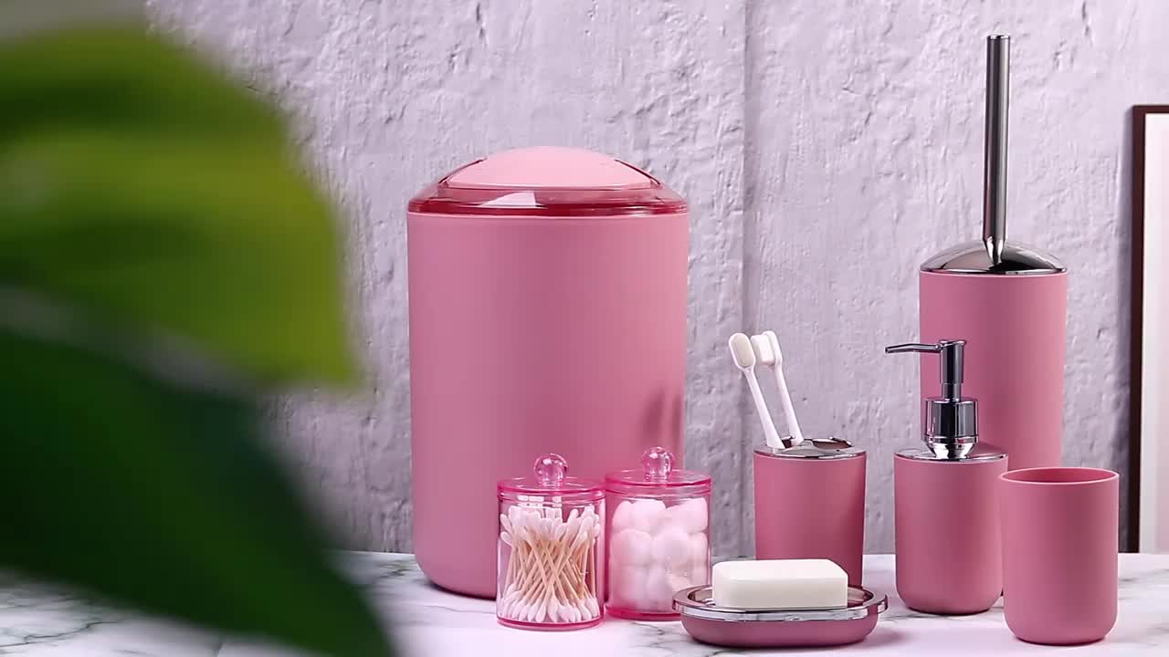 9pcs Bathroom Accessory Set, Complete Bath Essentials