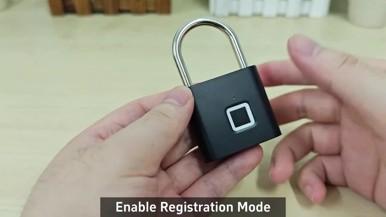 Smart Fingerprint Lock with Retractable Rope, 2pcs