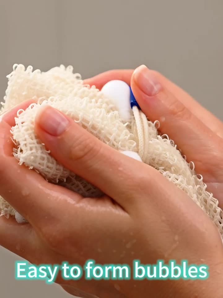 Linen Bath Ball, Gentle Exfoliation, 4 Colors
