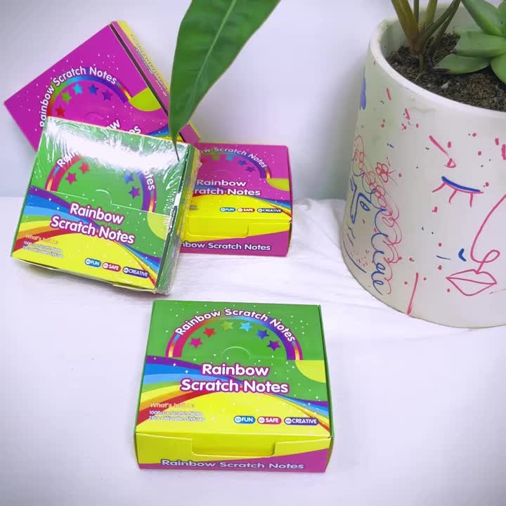 100pcs Scratch Paper Art Set for Kids