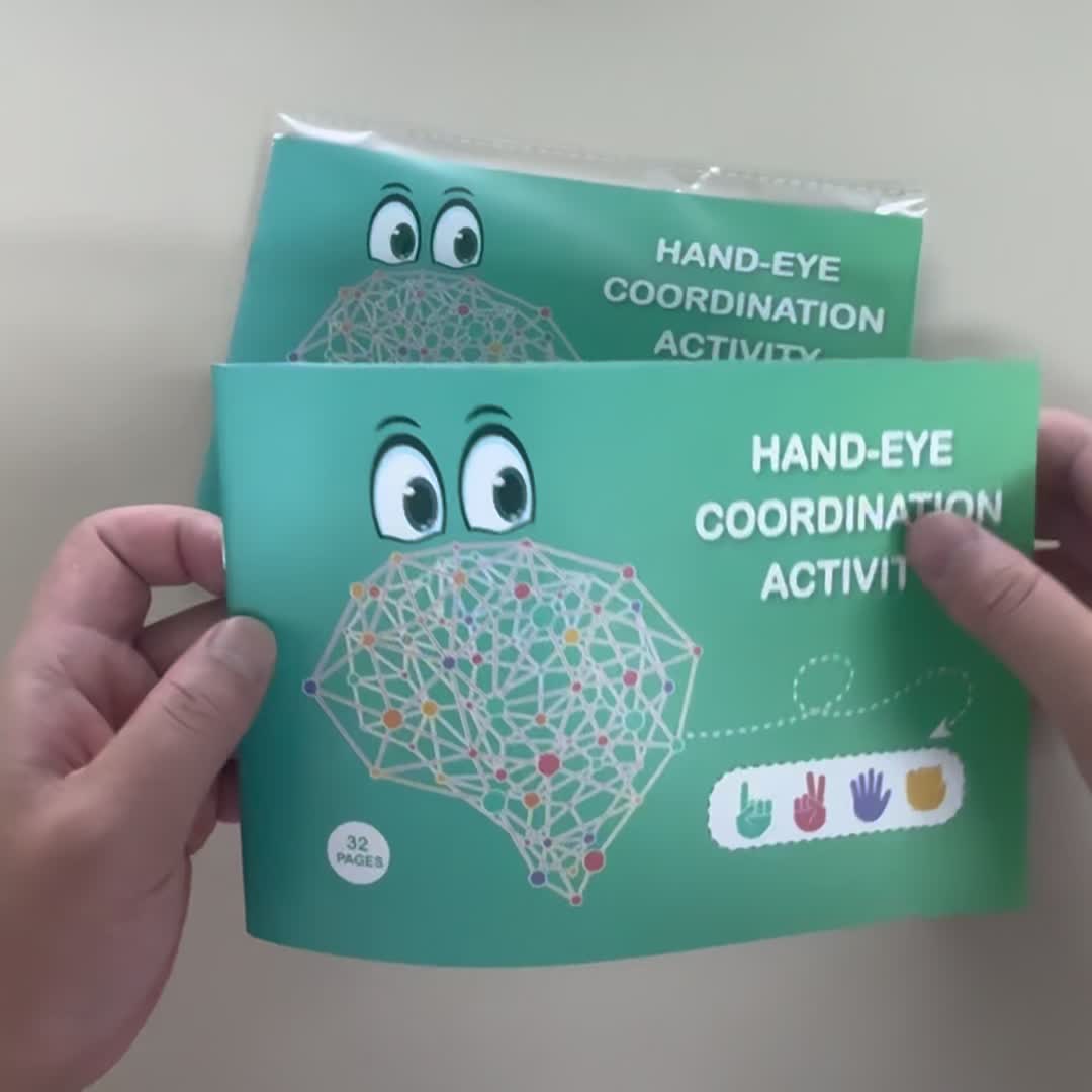 Hand-Eye Coordination Brain Activity Workbook for Toddlers