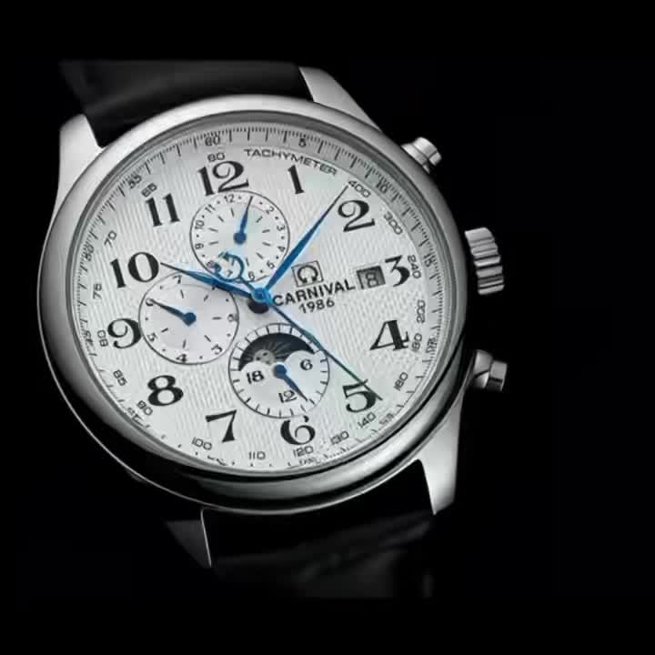 Carnival Men's Automatic Mechanical Watch, Gentleman's Timepiece