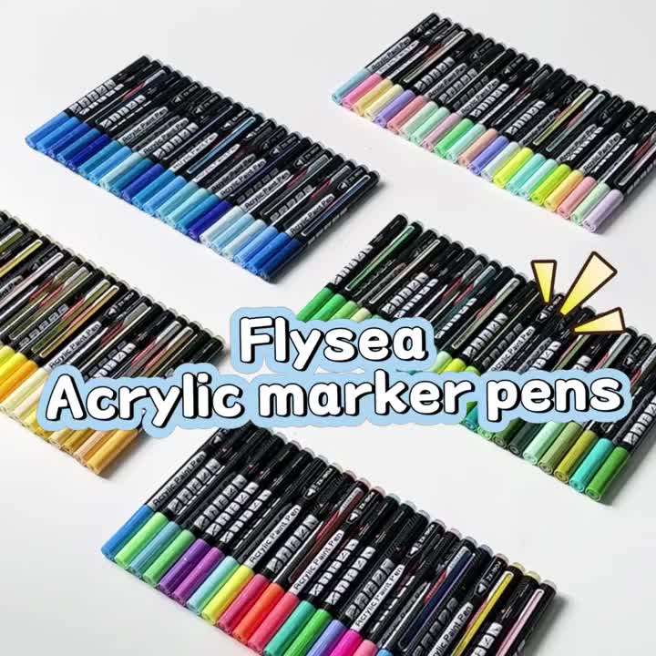 330pcs Acrylic Marker Set with Ultra-Fine 0.7mm Tips for Crafts