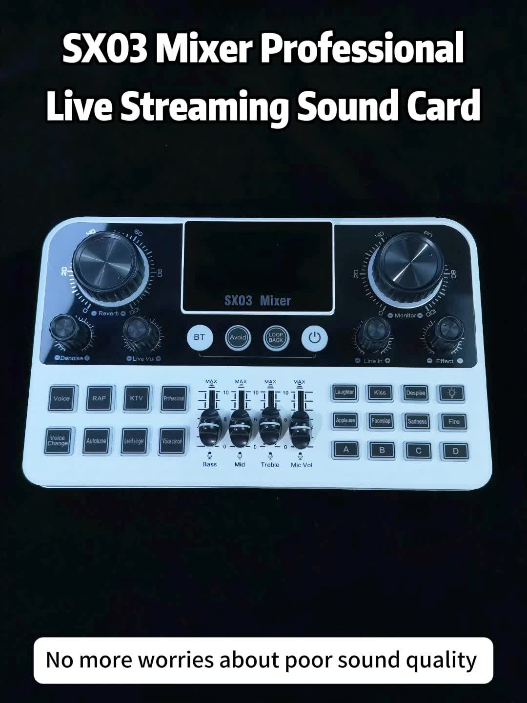 sx03 professional vocal mixer high end live streaming - Temu South