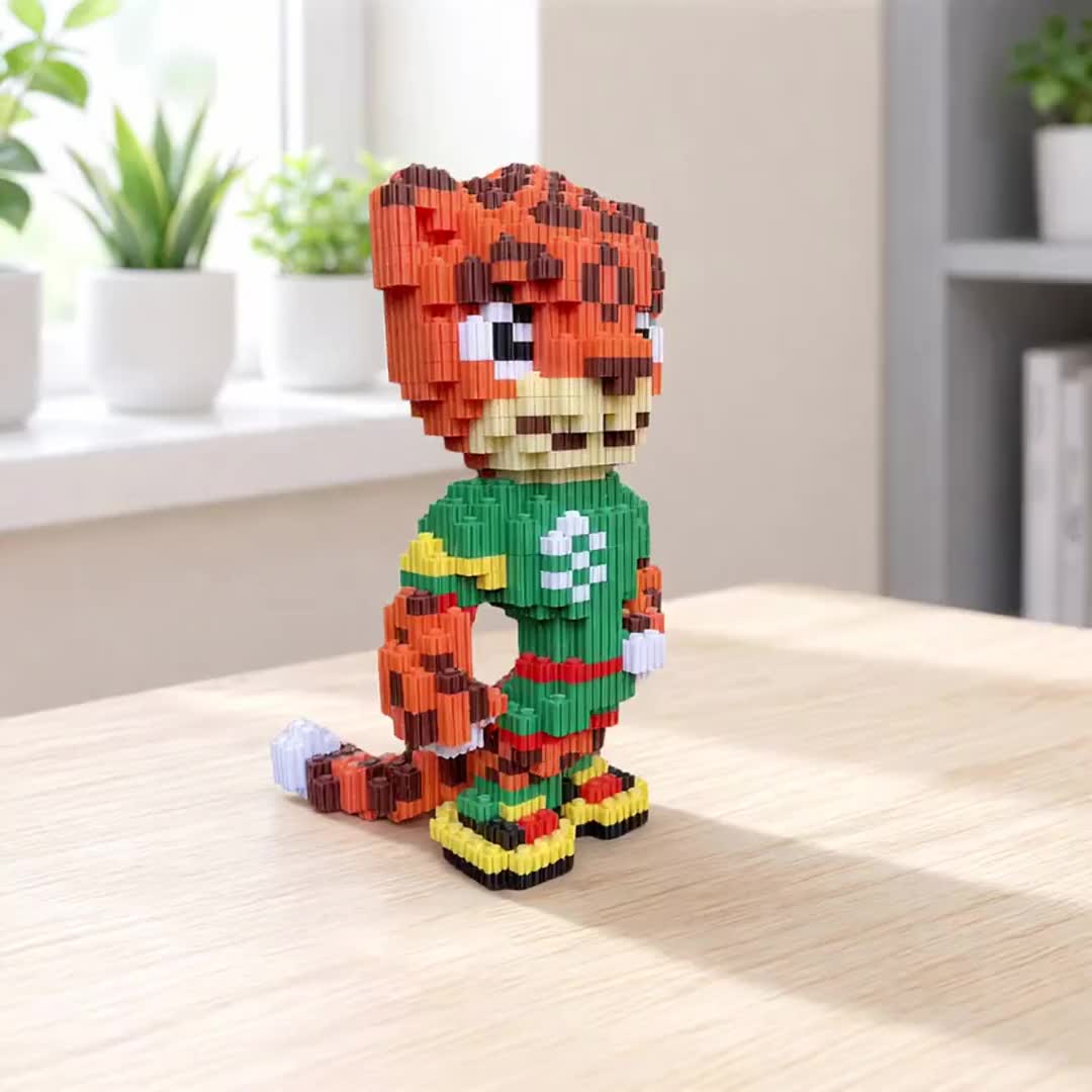 Orc Panther Building Blocks, DIY Assembly Model