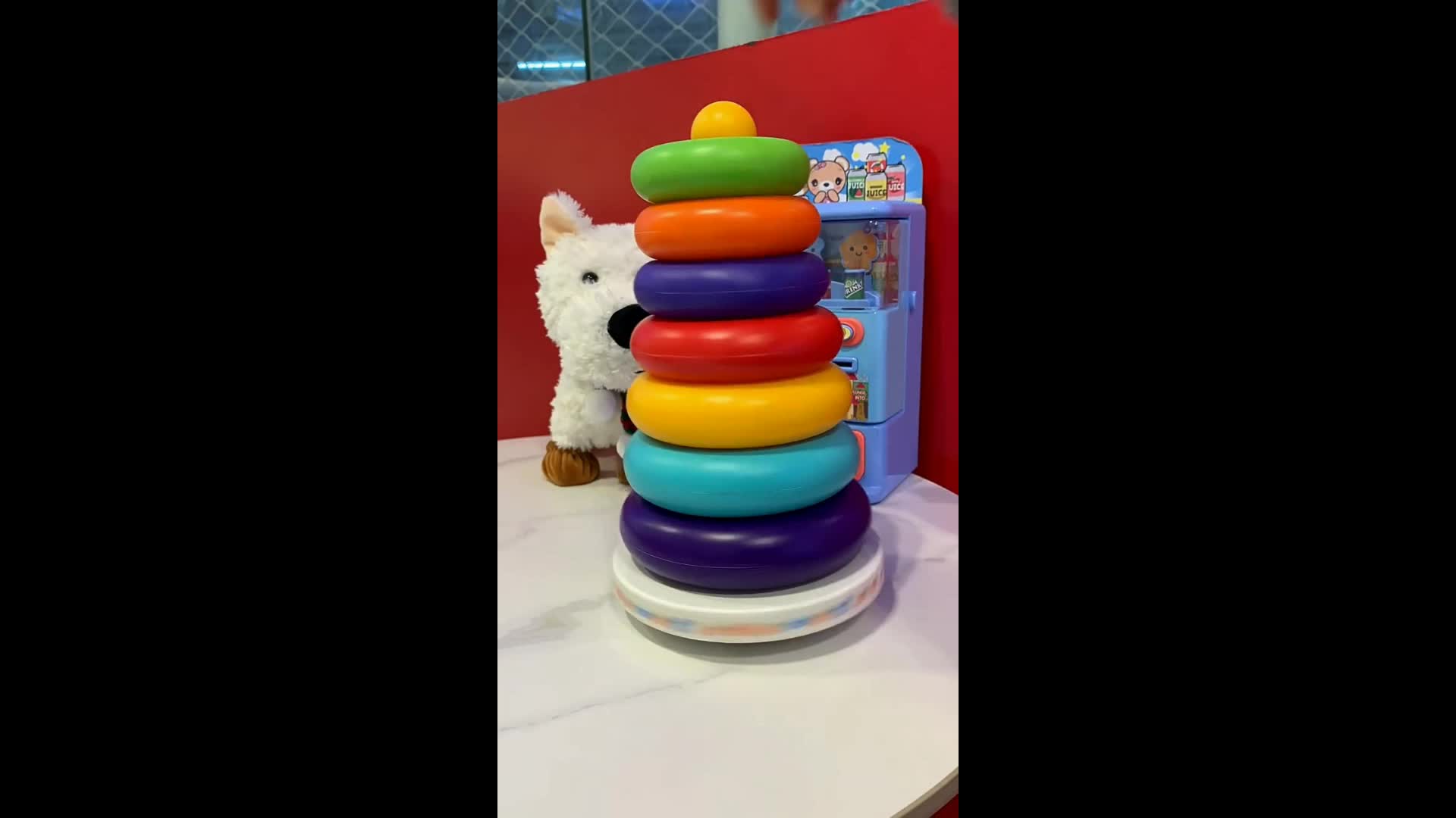 Rainbow Stacking Blocks Sensory Toy for Educational Play
