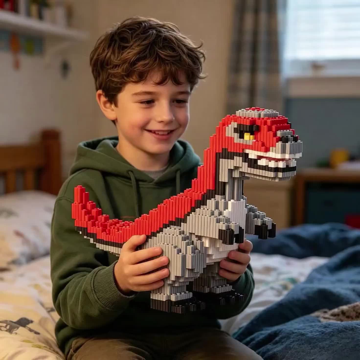 Connected Grain Sickle Dragon Puzzle Assembly Toy