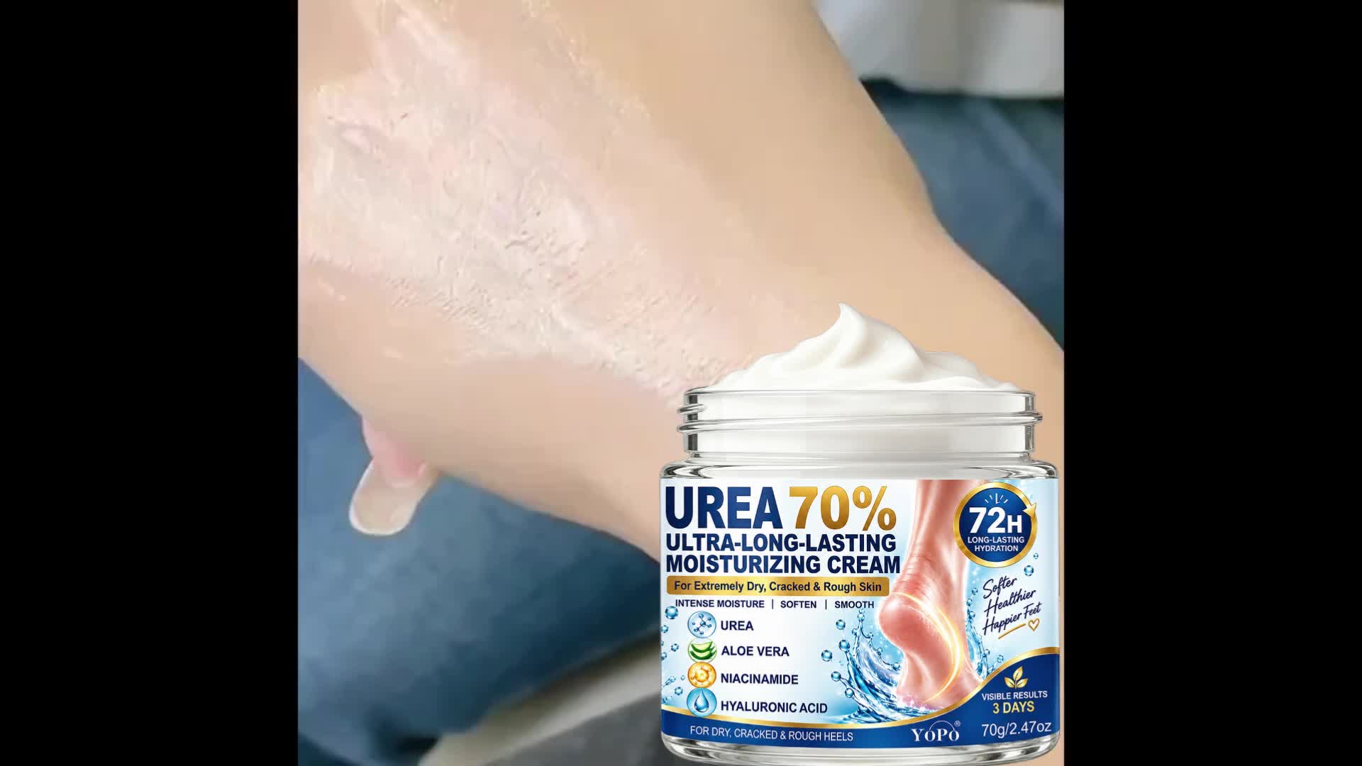 Urea 70% Ultra-Long-Lasting Moisturizing Cream, 40g