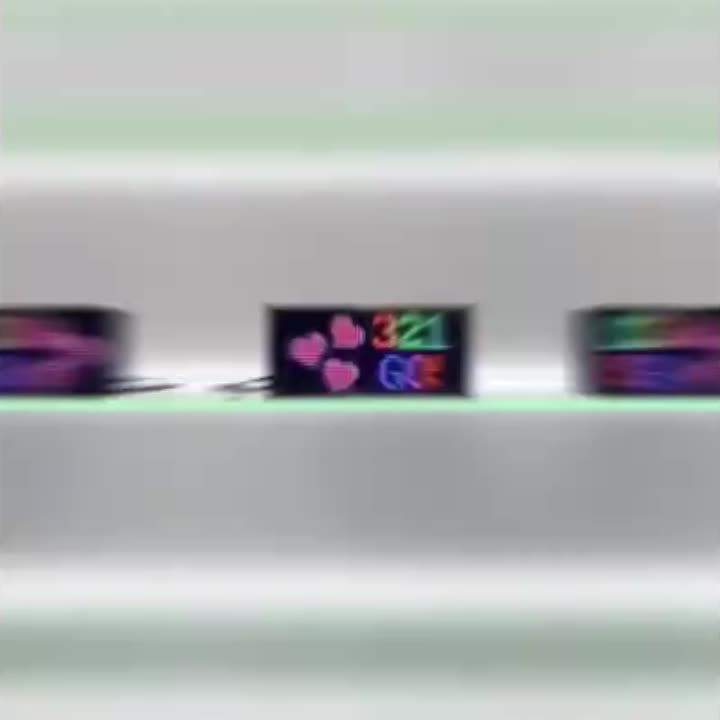 RGB LED Double Row Programmable Scrolling Flexible Display