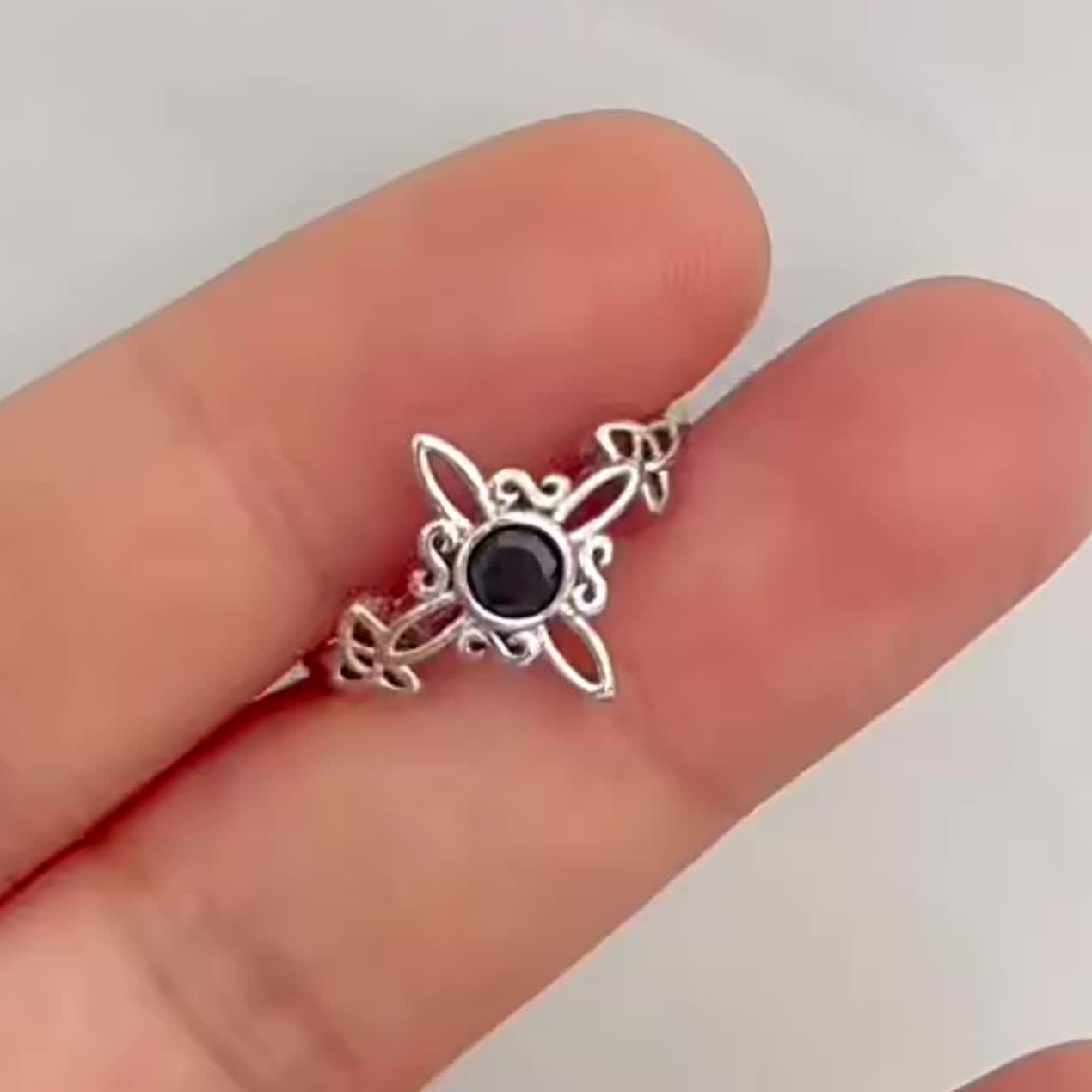 Women's S925 Sterling Silver Witch Magic Knot Ring, Gift for Friends