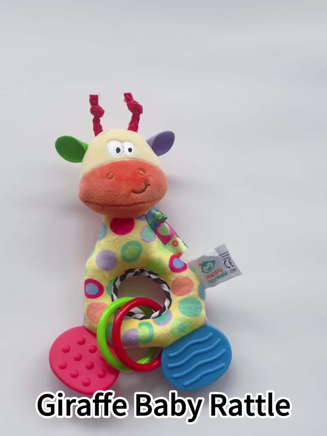 Children's Handheld Rattle Wind Chime Baby Grab Training Toy