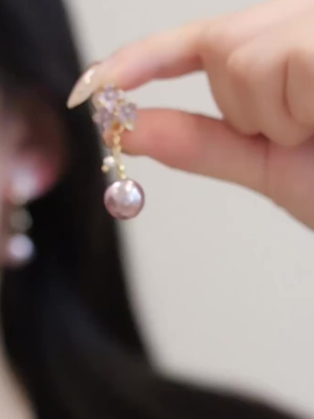 Stylish Enamel Floral Drop Earrings for Women