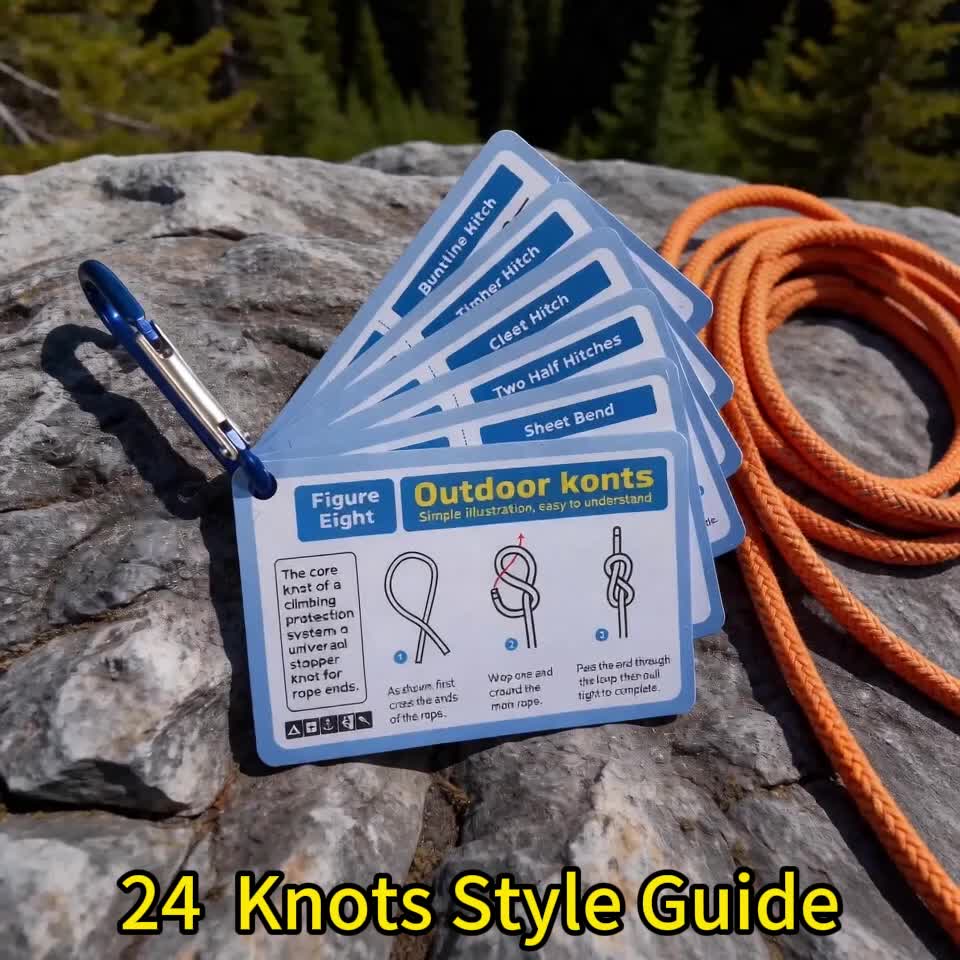 Outdoor Knots Reference Guide for Survival Gear