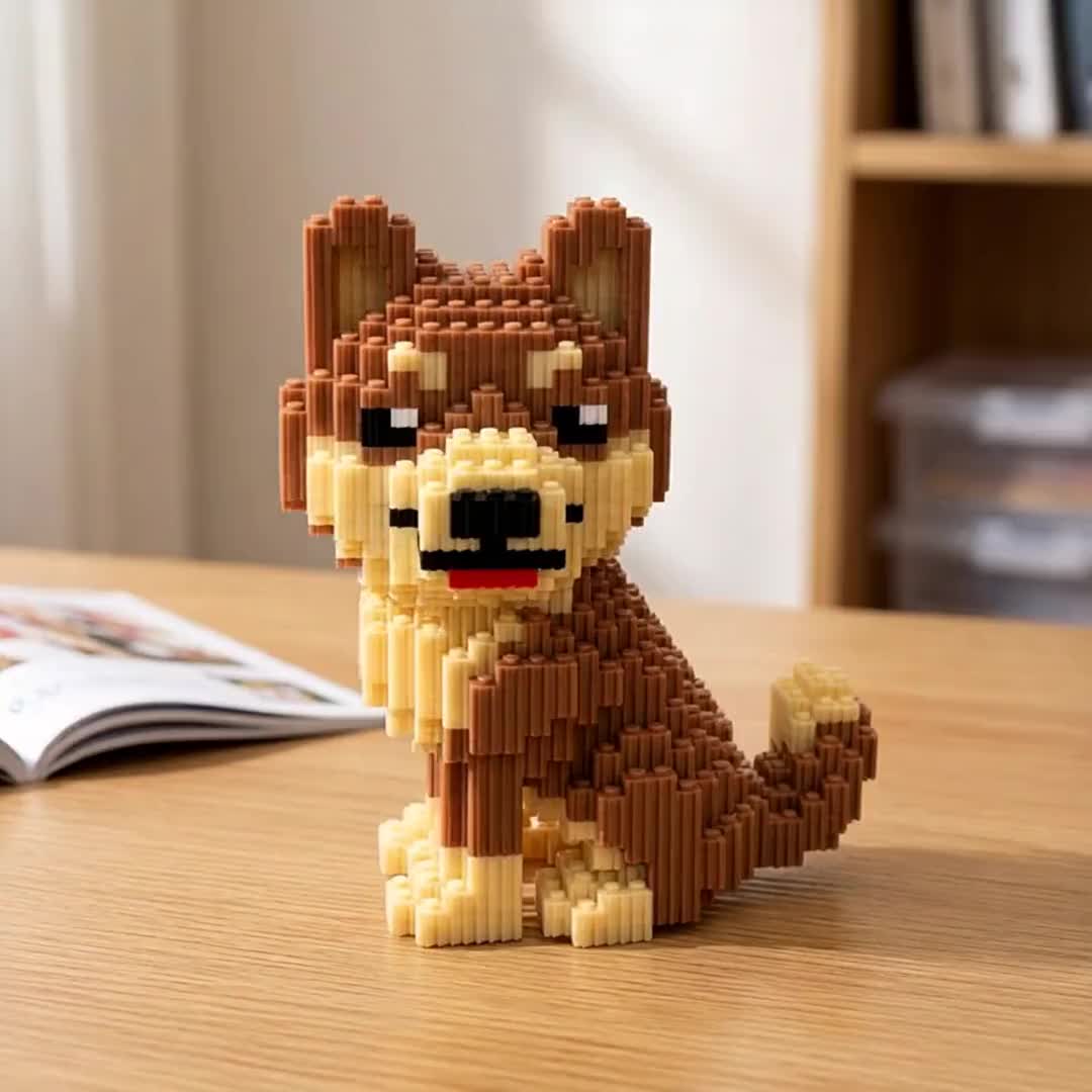 Educational Building Blocks Small Dog, Creative Toy