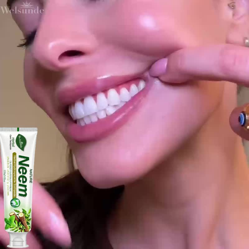 Natural Neem Mint Herbal Toothpaste, 0% Added Fluoride