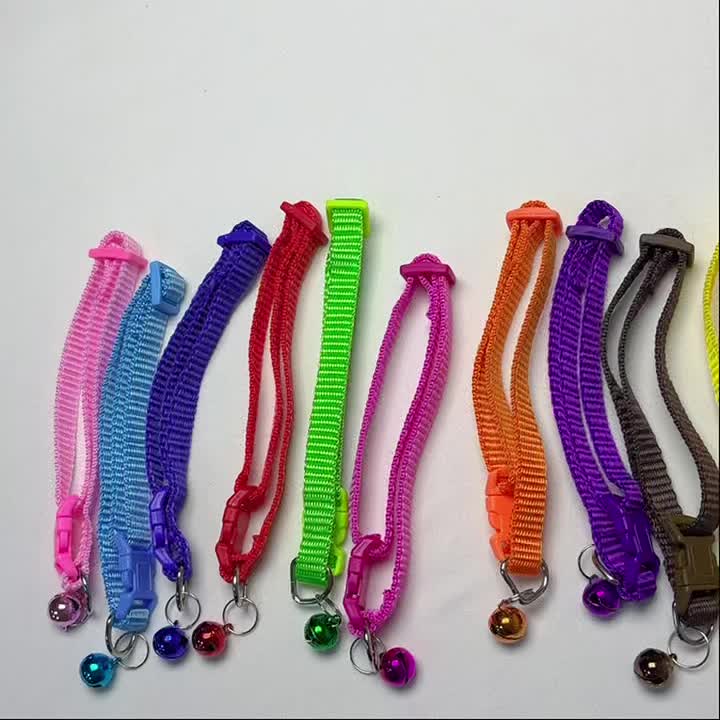 Reflective Adjustable Pet Collars, 10pcs Pack