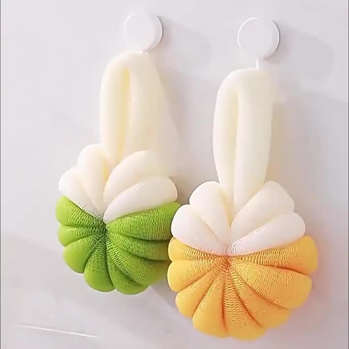 Compact Bath Ball with Double-Layer Soft Material