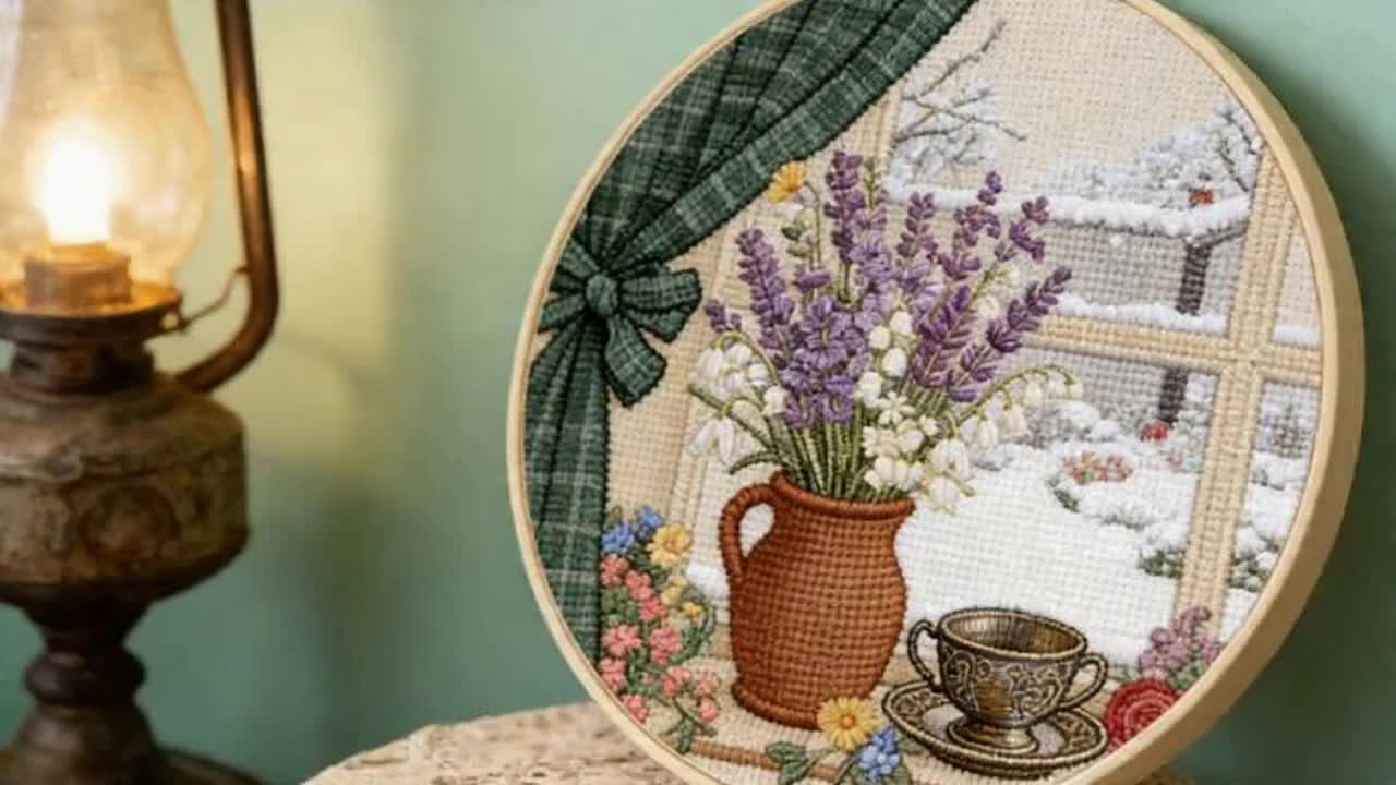 Rainbow Spring Handcraft Material Pack Embroidery Kit