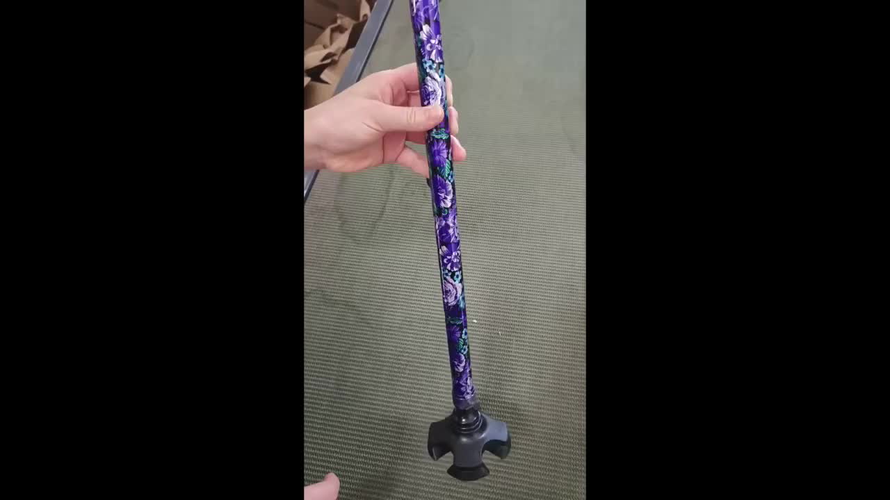 Emergency Card and Anti-Slip Shock Absorption Cane