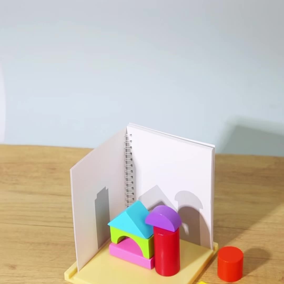 Children's Wooden 3D Spatial Construction Blocks