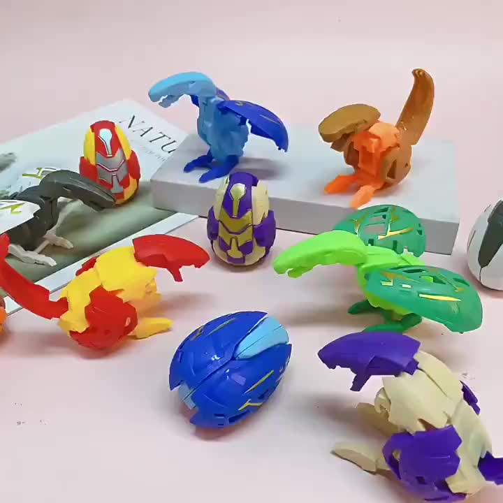 6pcs Dinosaur Transformation Robot Toy Set