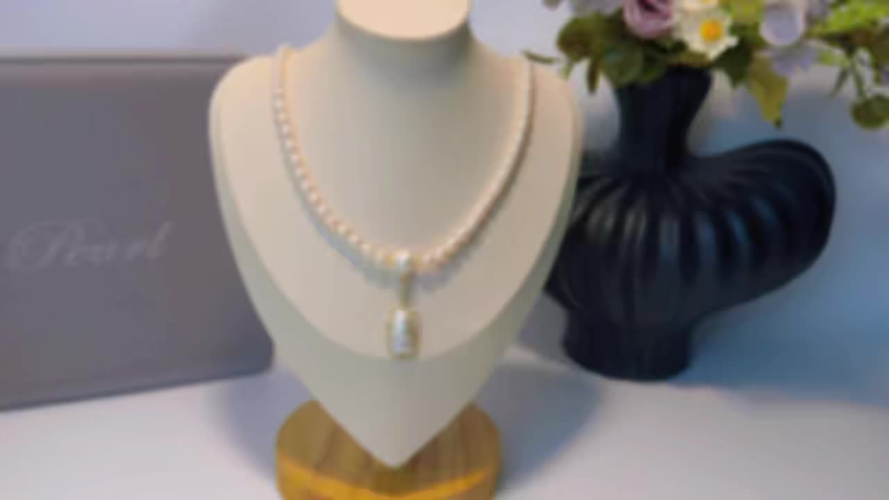 Women's Freshwater Pearl Necklace, Elegant Gift