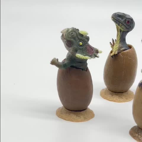 5pcs Dinosaur Egg Set with Display Base for Collectors