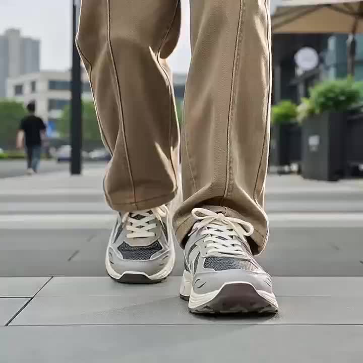 Men's Comfortable Thick Sole Athletic Training Shoes, Breathable Walking Sneakers