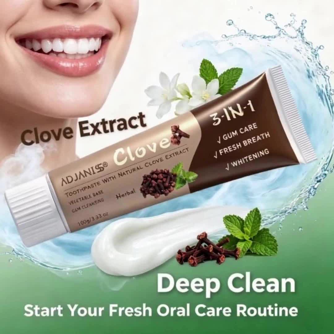2-Pack ADJANISS Clove Toothpaste with Hydroxyapatite