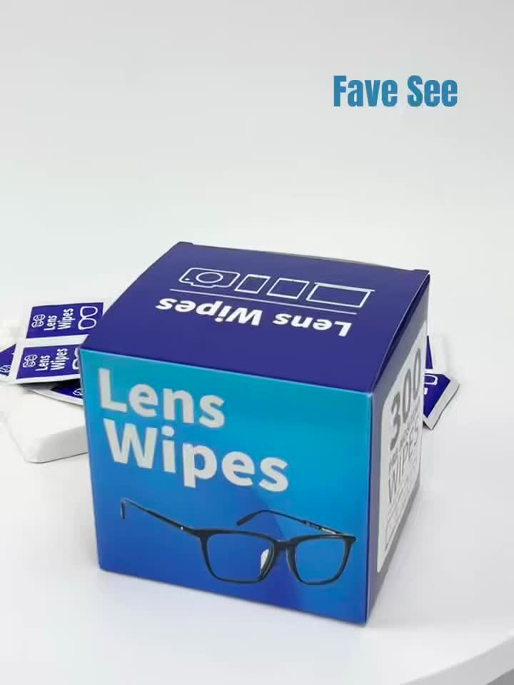 300pcs Disposable Pre-Moistened Lens Cleaning Wipes for Glasses, Cameras, and Electronic Devices