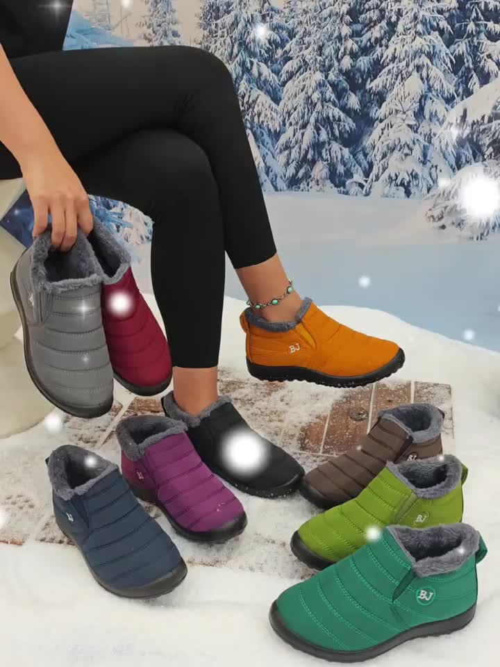 Couple Style Casual Snow Boots, Non-Slip Short Boots
