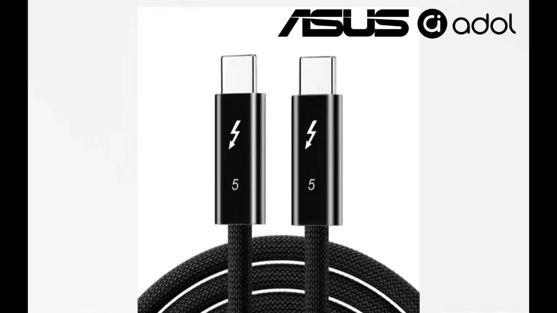 2-Pack ASUS Adol Thunderbolt 5 Cable, 120 Gbps Data Transfer