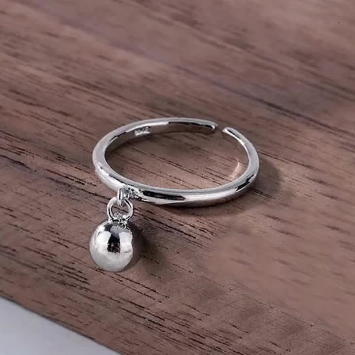 Women's Personalized Shiny Transfer Bead Ring