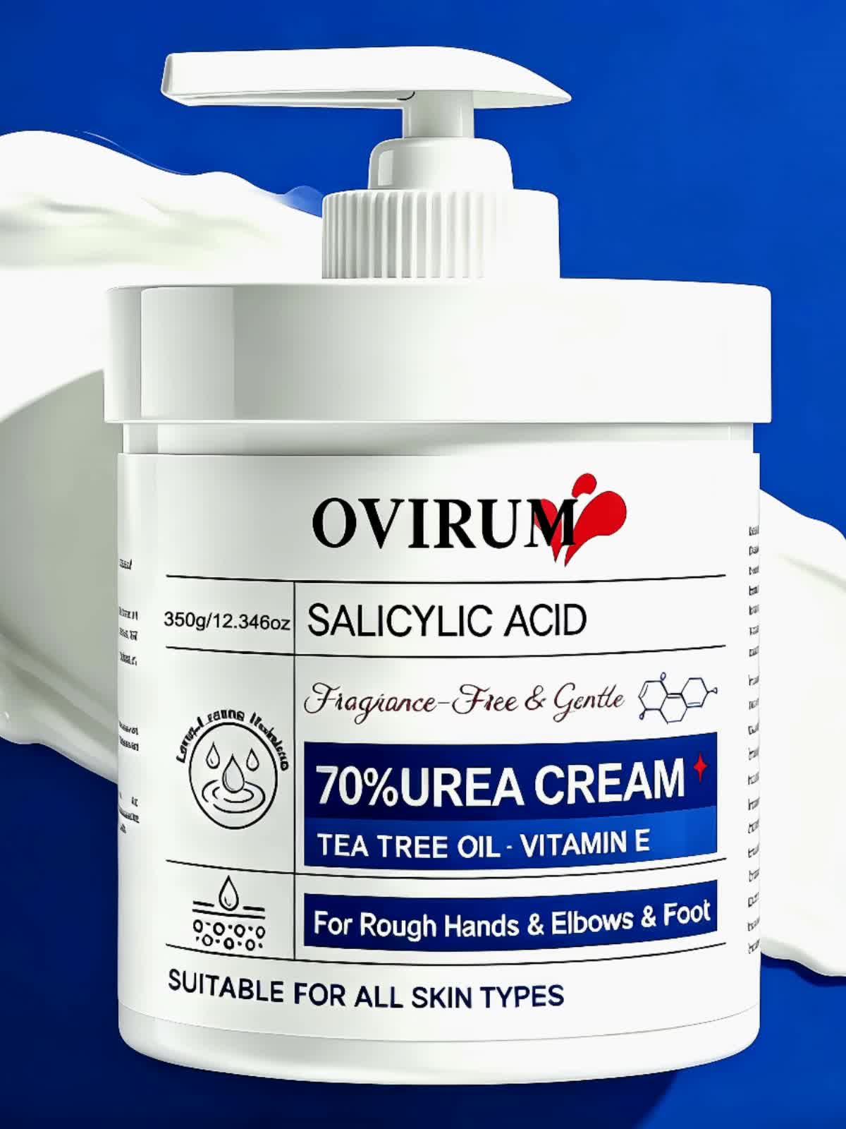 70% Urea Cream, Moisturizing Cream for Rough Heel And Hand, with Vitamin E, Shea Butter, Tea Tree, Delivers 24-Hour Hydration And Defense for Extremely Dry Skin, Easily Absorbed, Suitable for Elbow And Knee, for Men And Women - Image 9