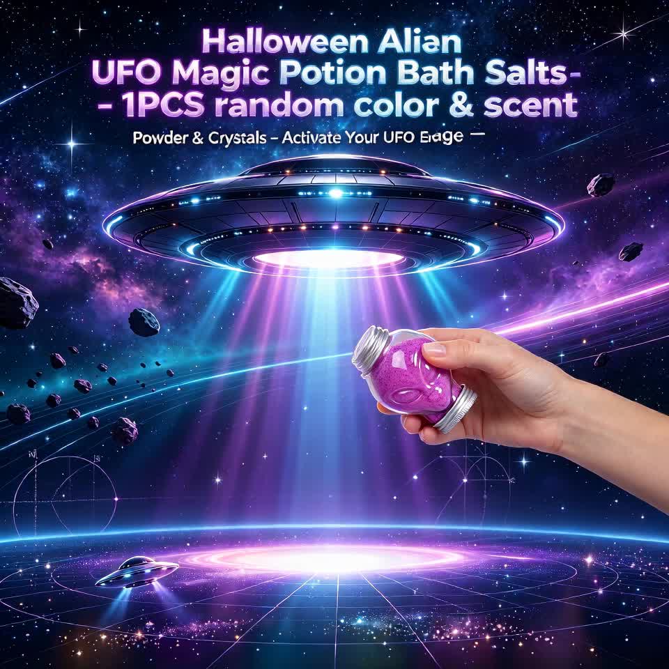 Halloween Magic Bath Bomb Potion, Alien UFO Design