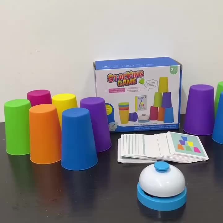 Memory Flipping Cup Game, Stackable Matching Cups Set
