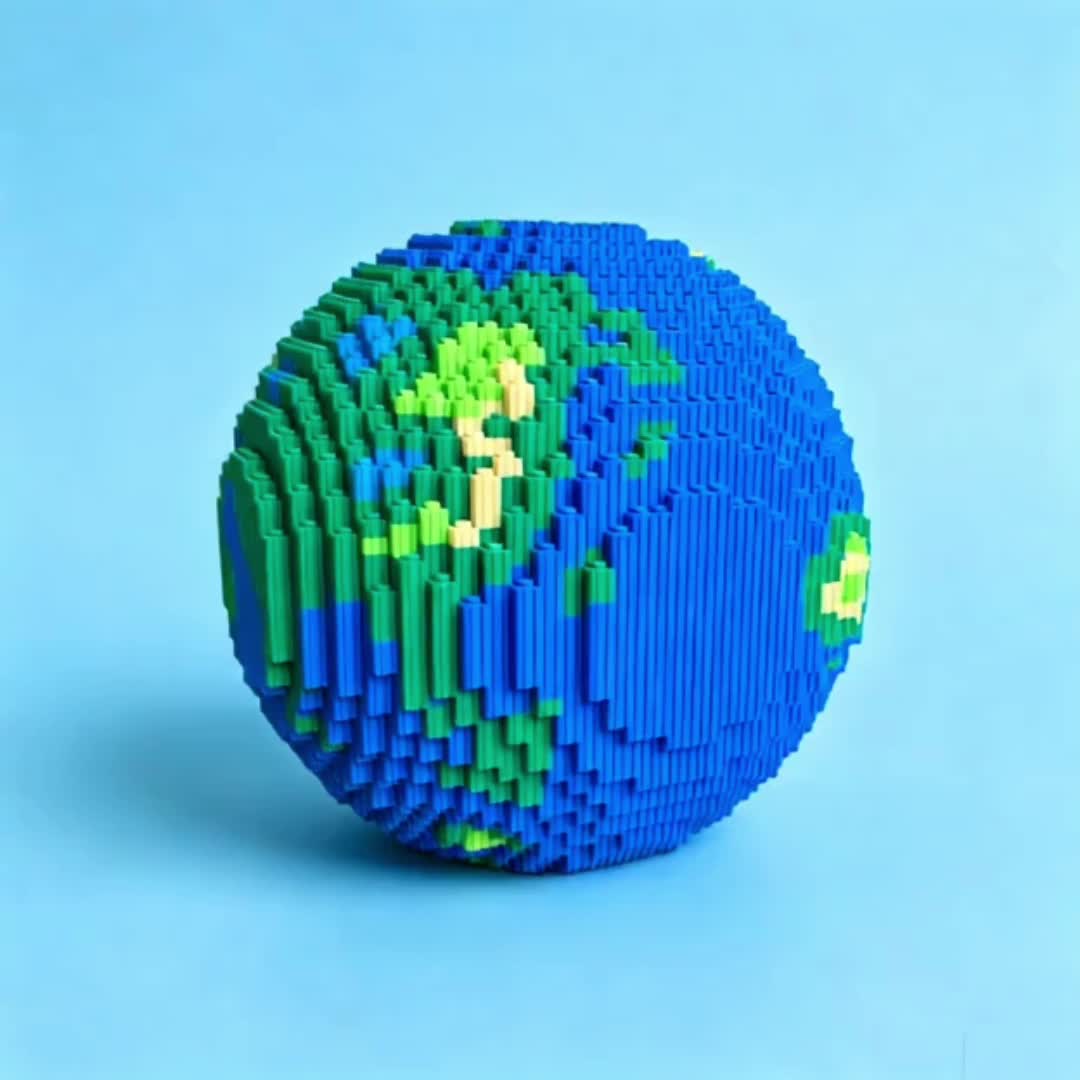 Earth Building Blocks for Home & Office Decor