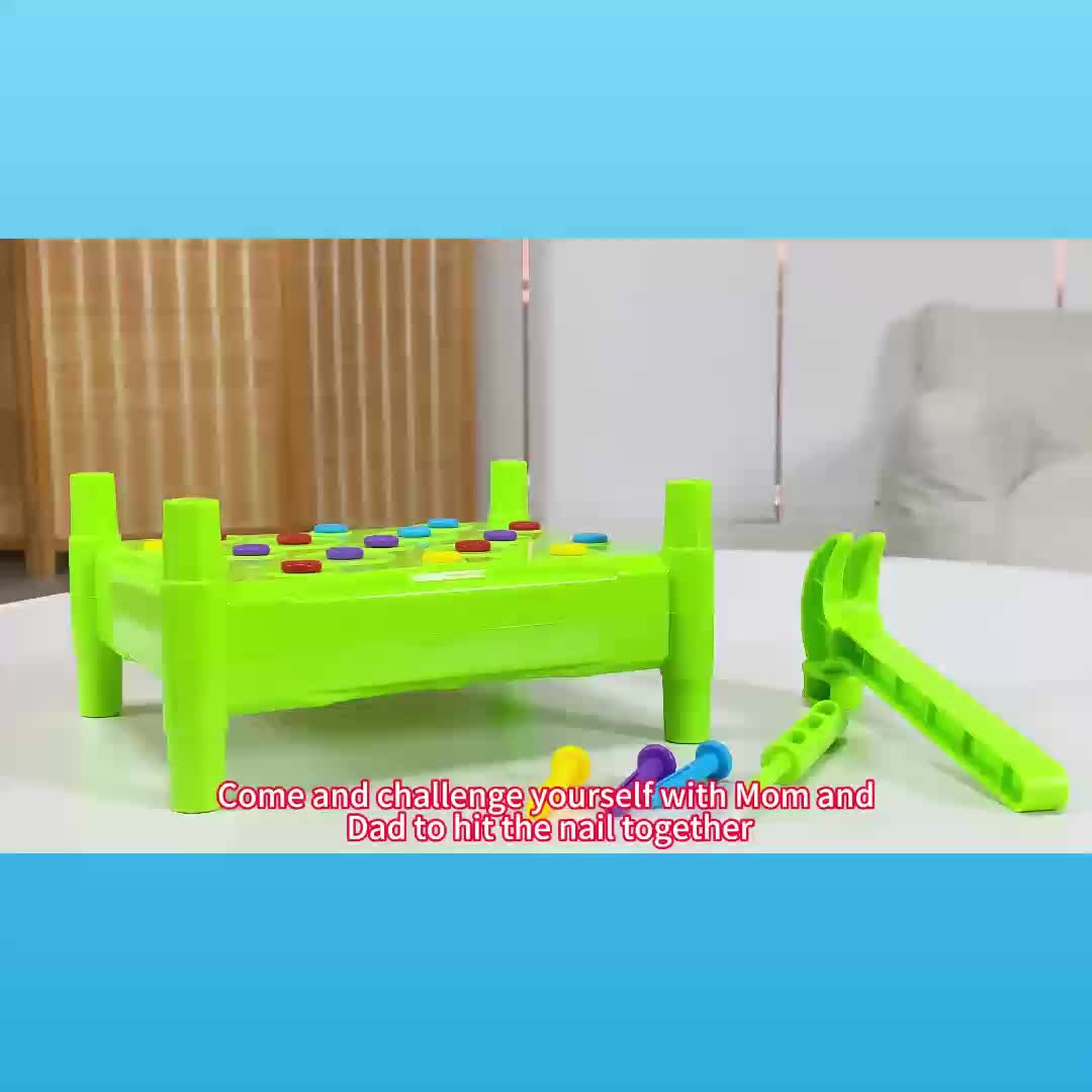 Children's Colorful Nail Tapping Table Educational Toy