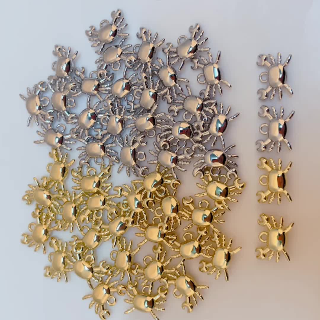 3pcs Light Luxury Crab DIY Pendant Set