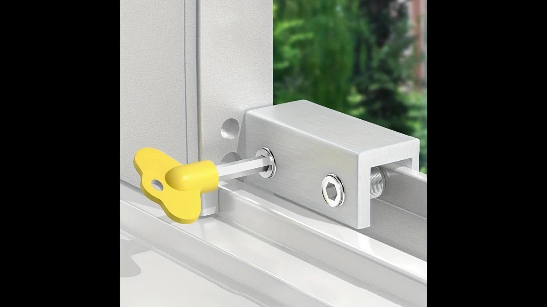 Sliding Window Locks with Key, Aluminum Alloy Security Lock