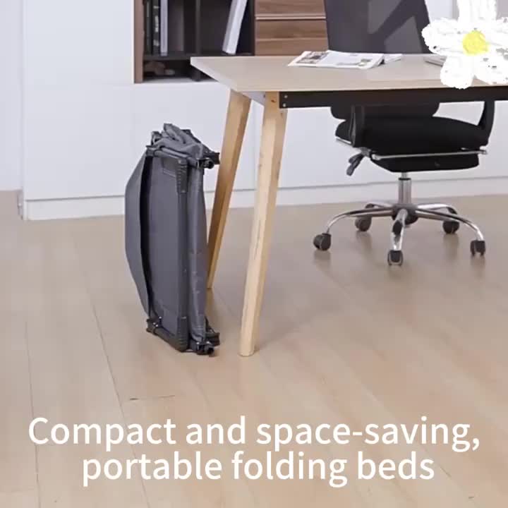 6-Position Adjustable Folding Camping Cot Lounge Chair