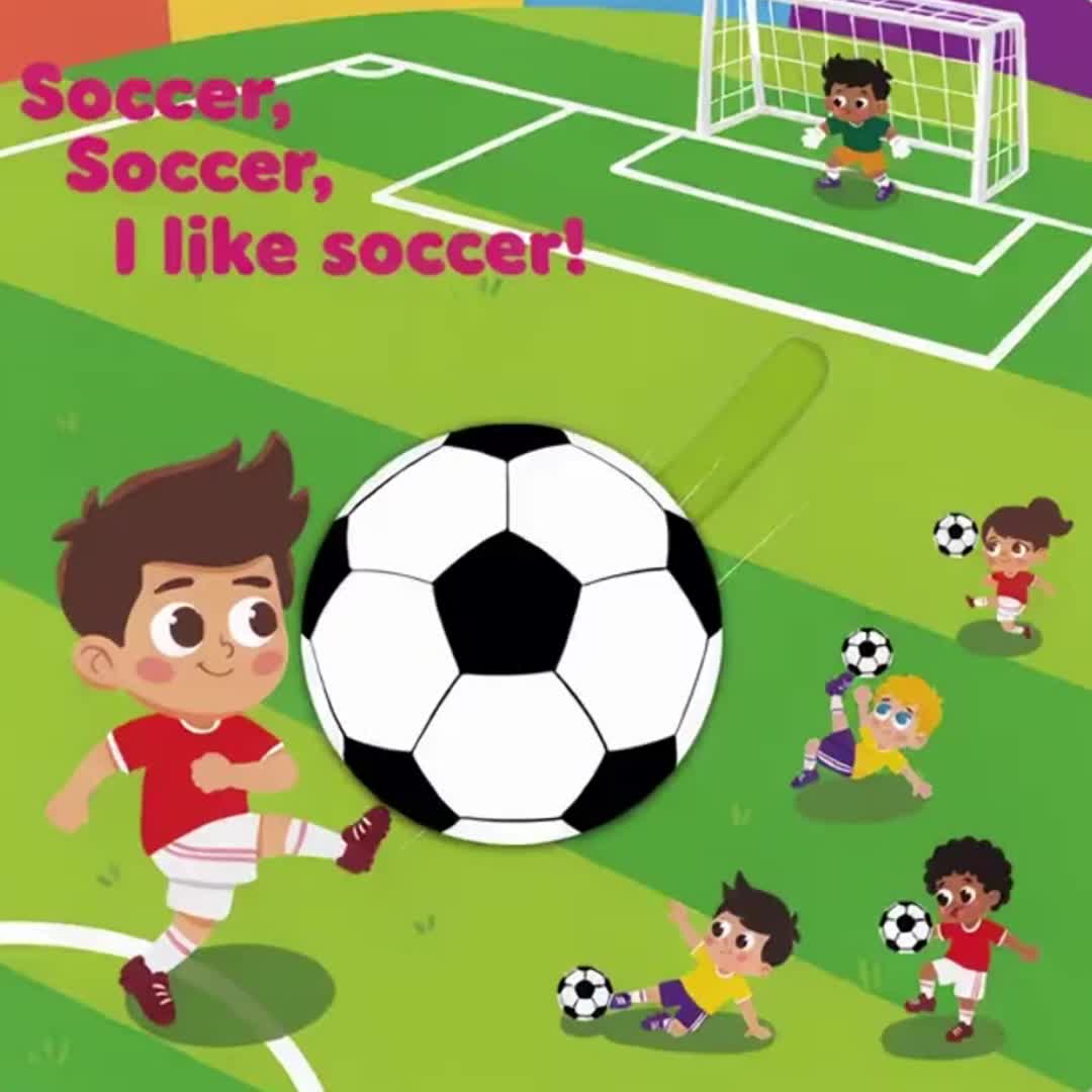 I Love Soccer Interactive Pull-Along Push-Pull Book