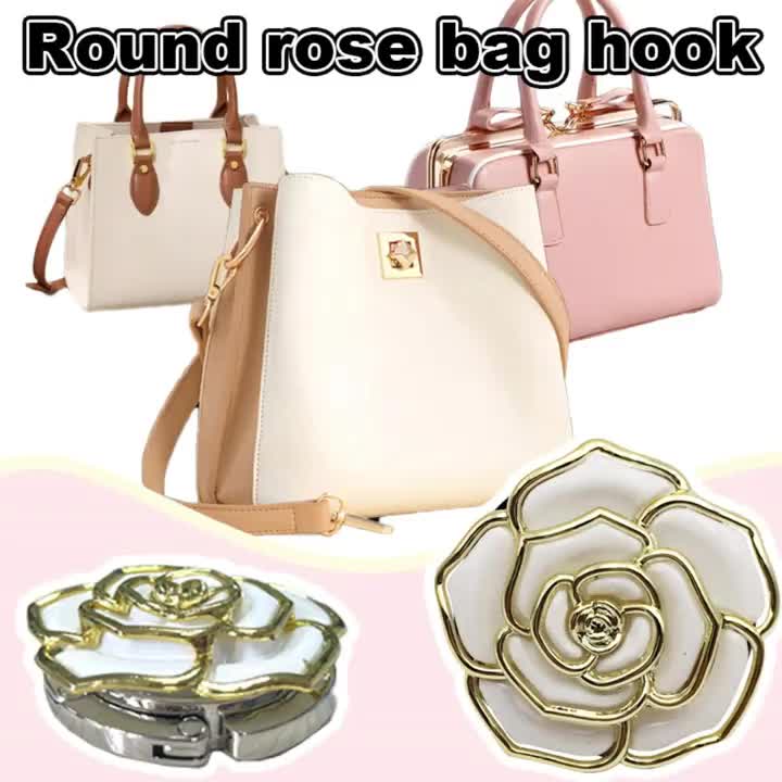 Portable Bag Hook with Colorful Flowing Sand Patterns